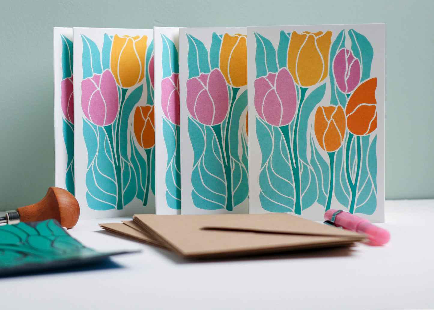 Spring Tulips | Set of 8 Notecards & Envelopes