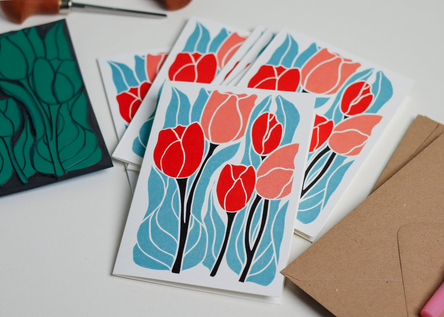 Classic Tulips | Set of 8 Notecards & Envelopes