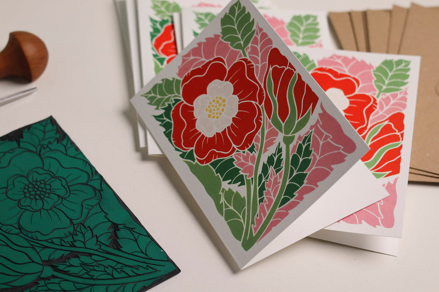 English Tudor Rose | Set of 8 Notecards & Envelopes