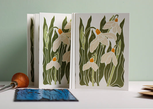 Snowdrops in the Garden | Set of 8 Notecards & Envelopes