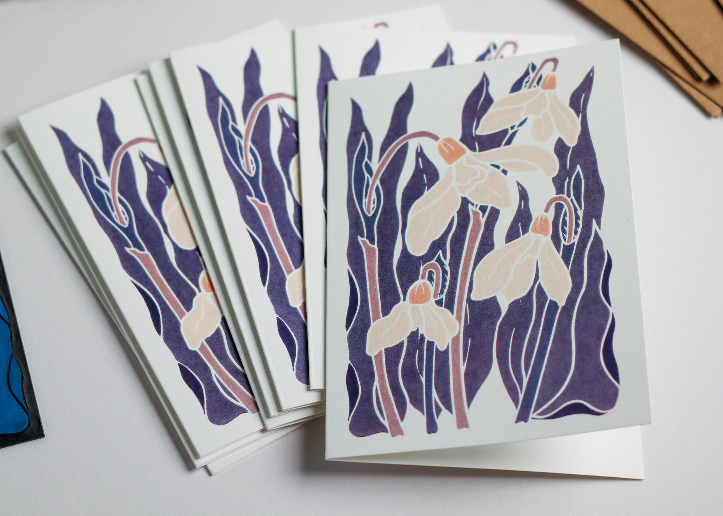 Snowdrops in the Night Garden | Set of 8 Notecards & Envelopes