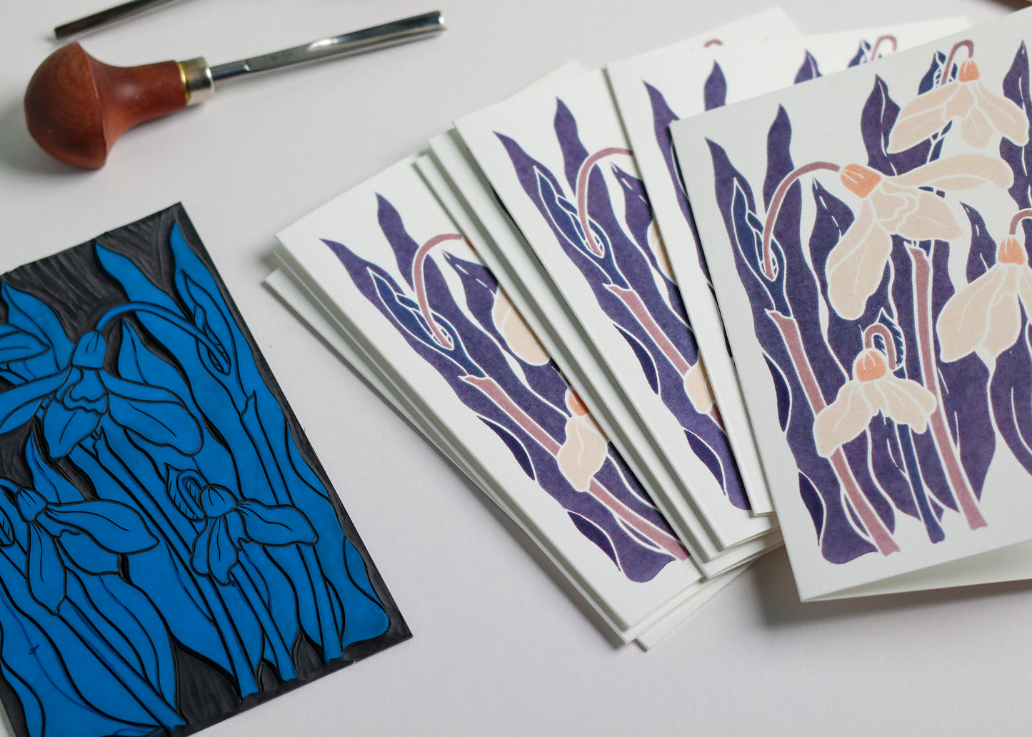 Snowdrops in the Night Garden | Set of 8 Notecards & Envelopes