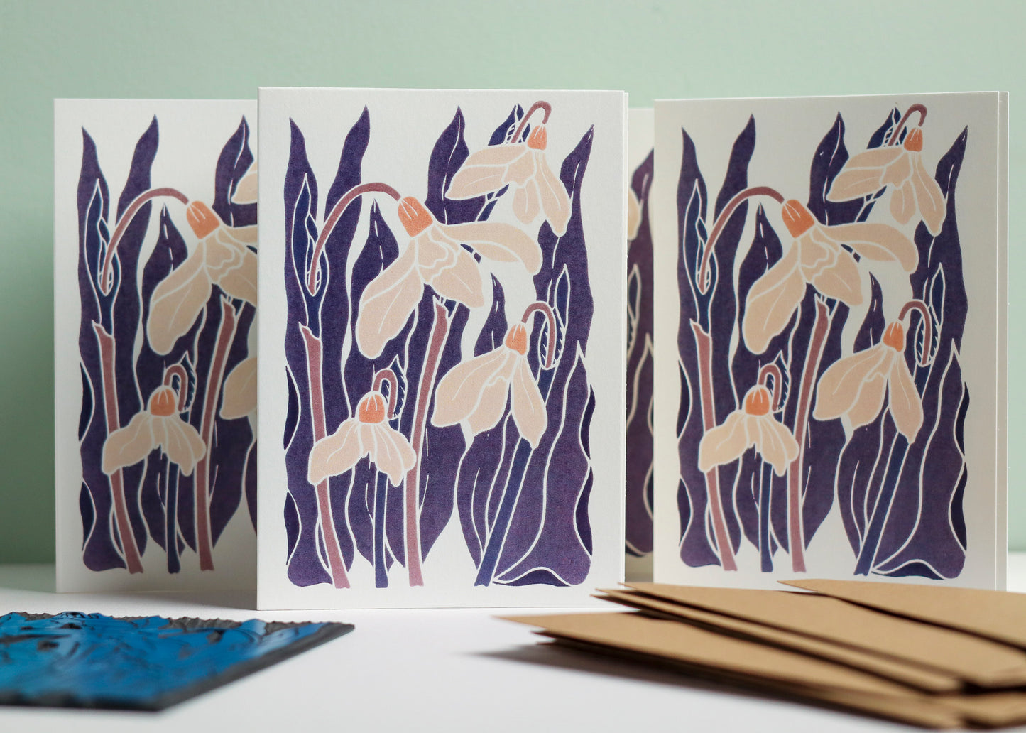 Snowdrops in the Night Garden | Set of 8 Notecards & Envelopes