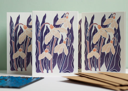 Snowdrops in the Night Garden | Set of 8 Notecards & Envelopes