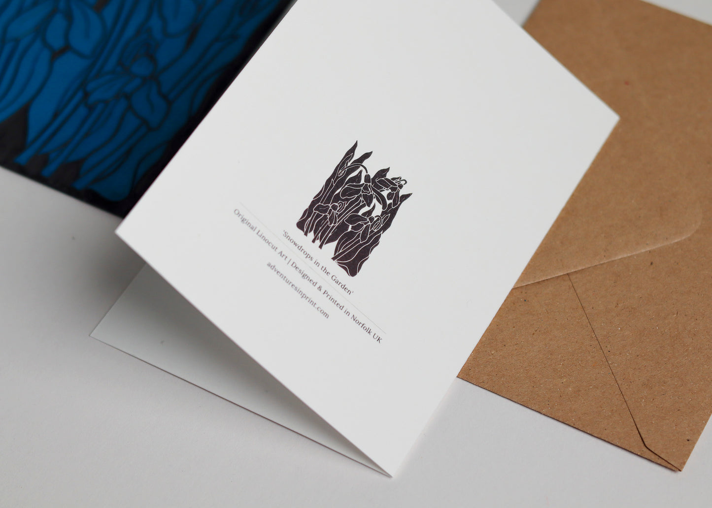 Snowdrops in the Garden Luxury Card | Single Card & Envelope