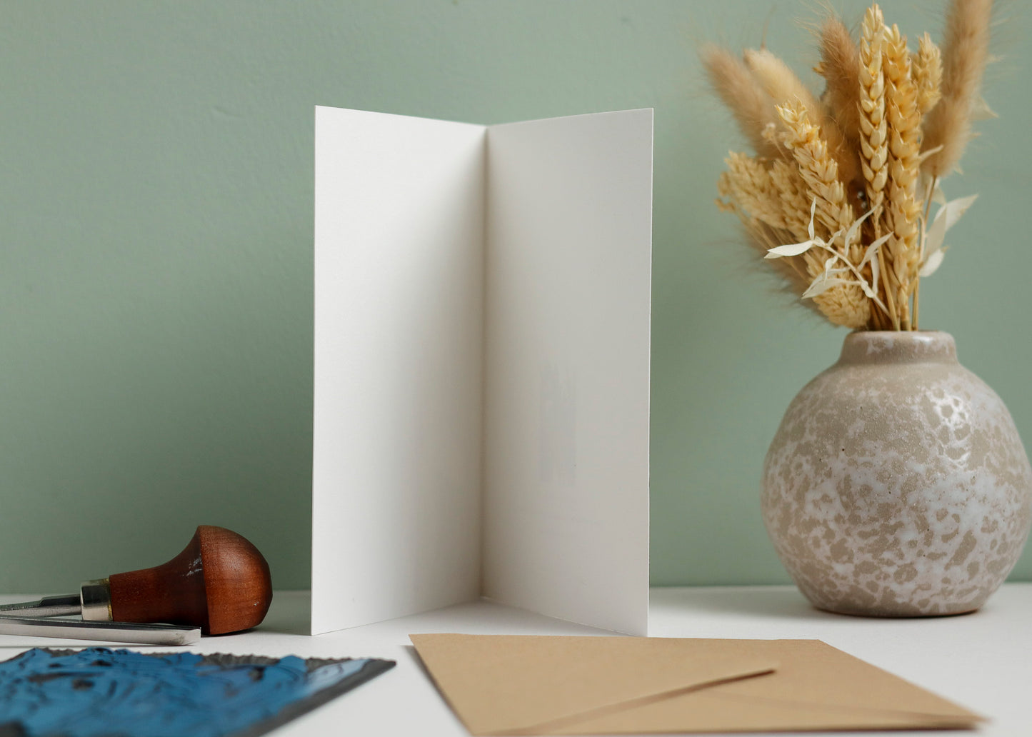 Snowdrops in the Garden Luxury Card | Single Card & Envelope