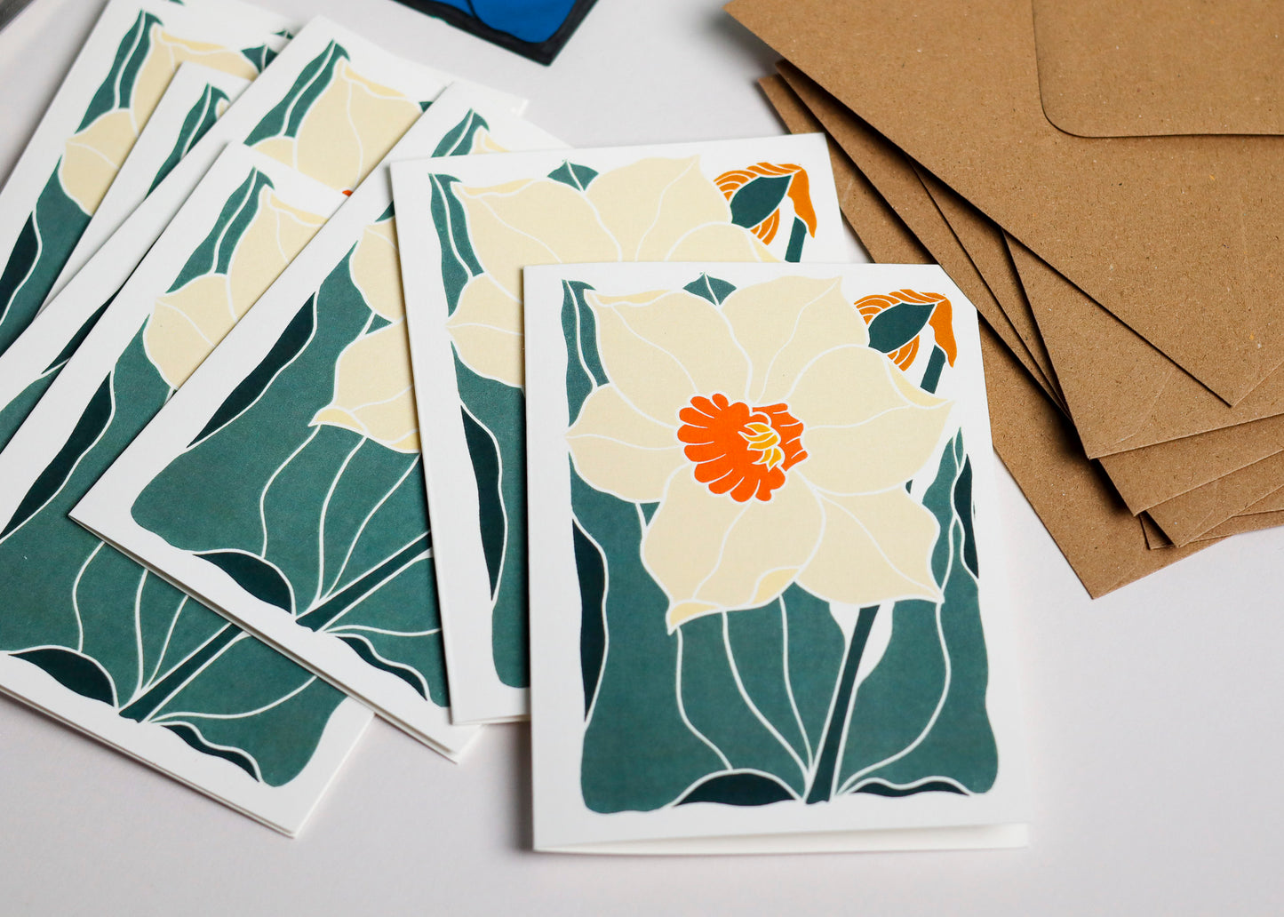 Dancing Bright Daffodil | Set of 8 Notecards & Envelopes