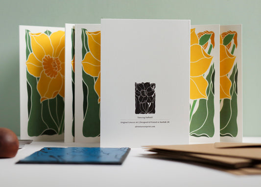 Dancing Daffodil | Set of 8 Notecards & Envelopes
