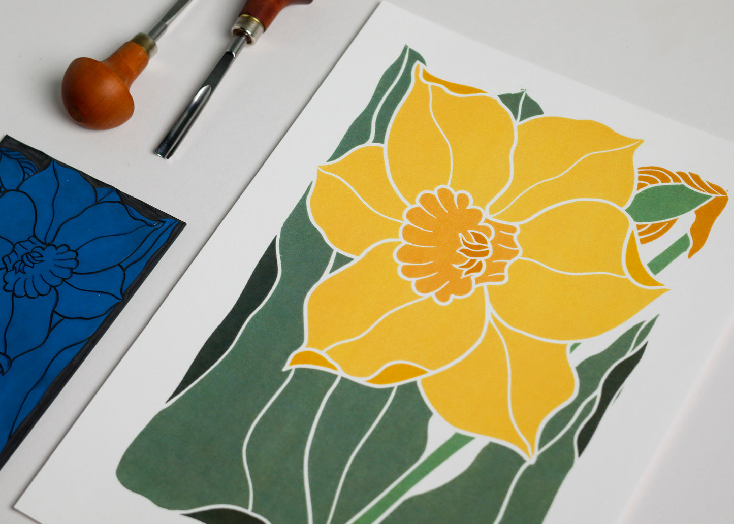 Dancing Daffodil | Art Print on Cotton Paper