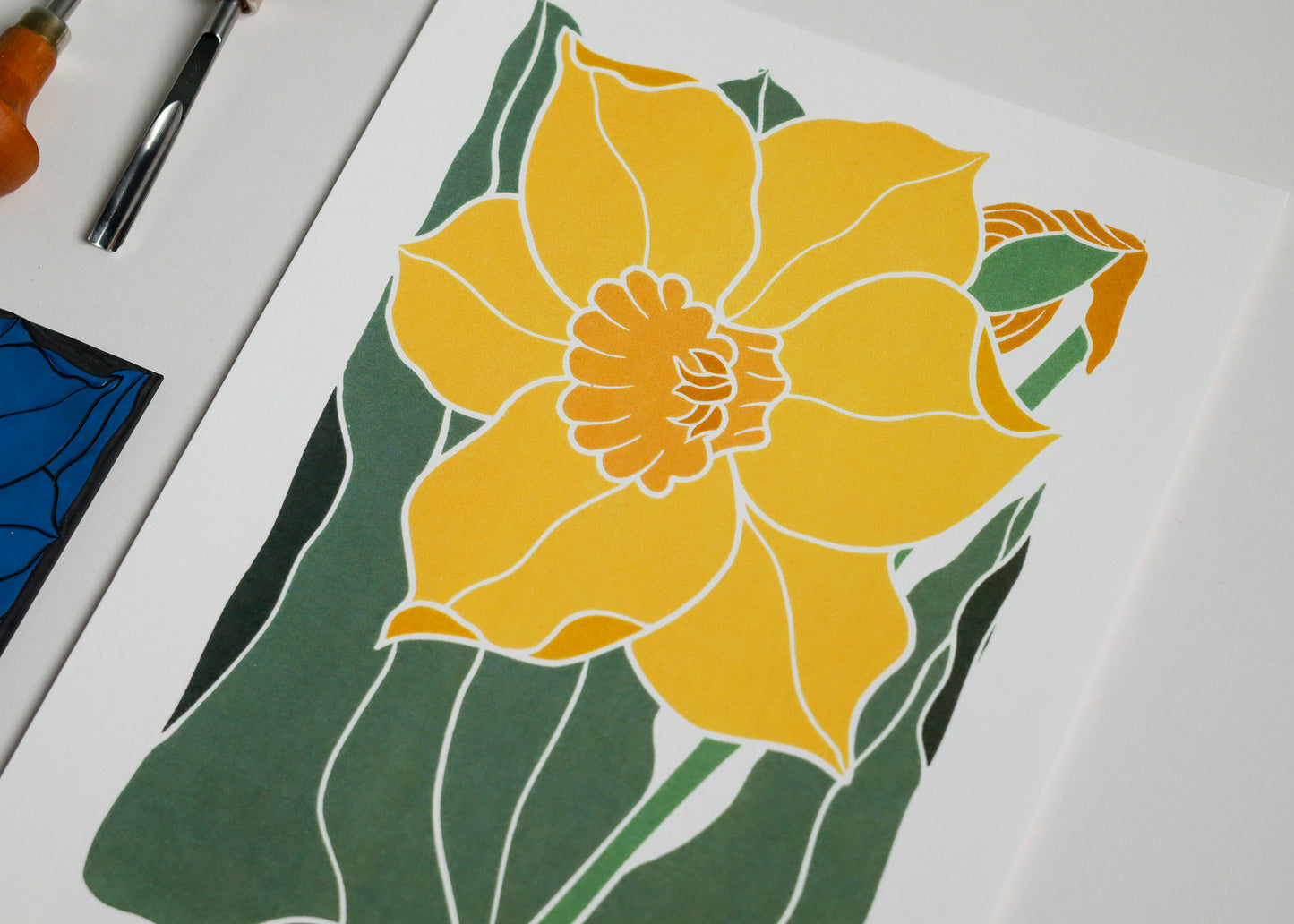 Dancing Daffodil | Art Print on Cotton Paper