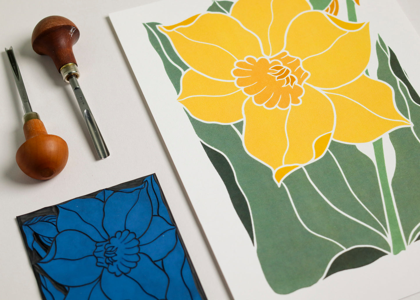 Dancing Daffodil | Art Print on Cotton Paper