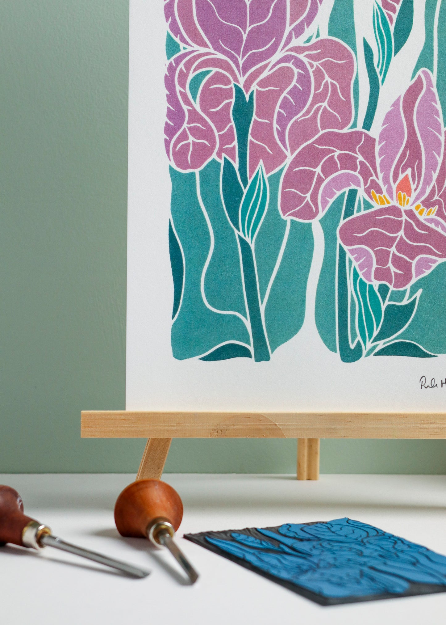 Iris at Dusk | Art Print on Cotton Paper