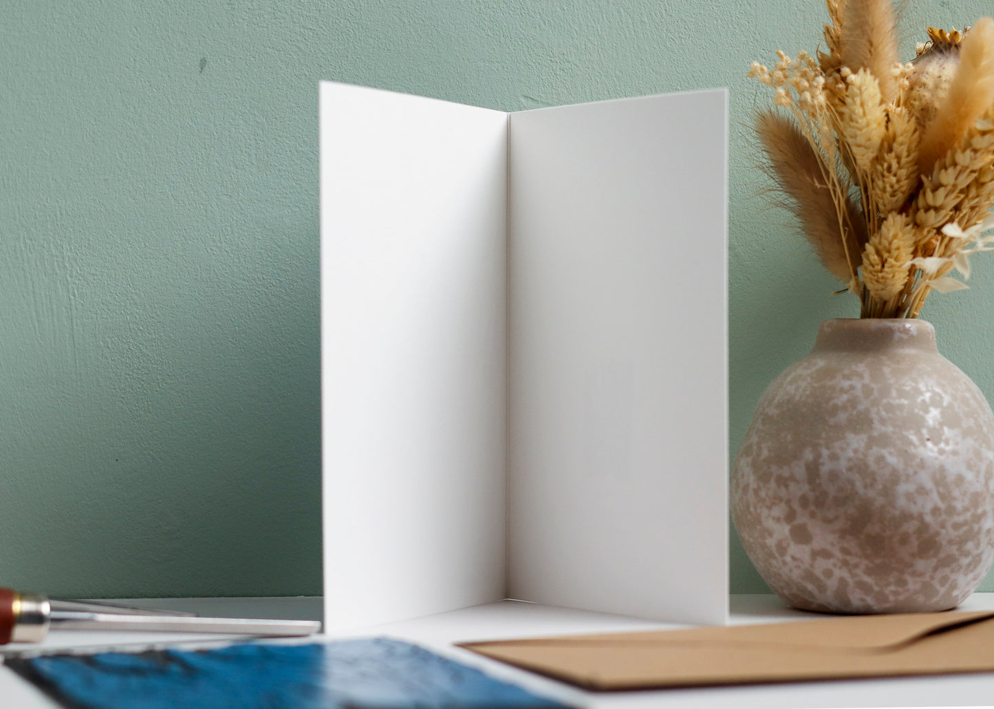 Iris in the Garden Luxury Cotton Card | Single Card & Envelope