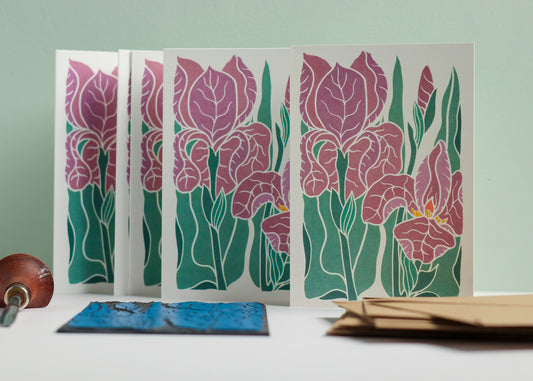 Iris at Dusk | Set of 8 Notecards & Envelopes