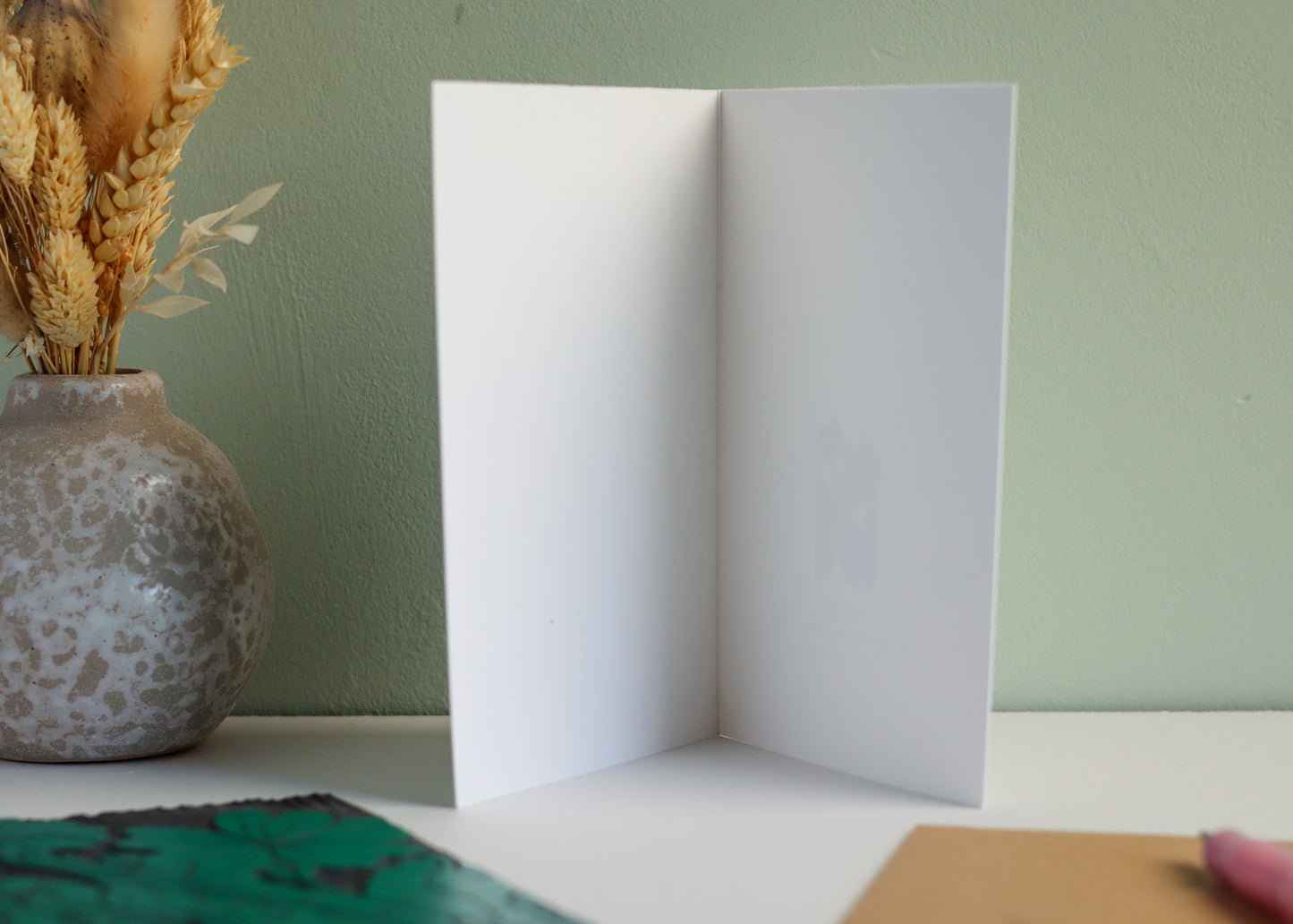 Primroses in Spring Luxury Cotton Card | Single Card & Envelope