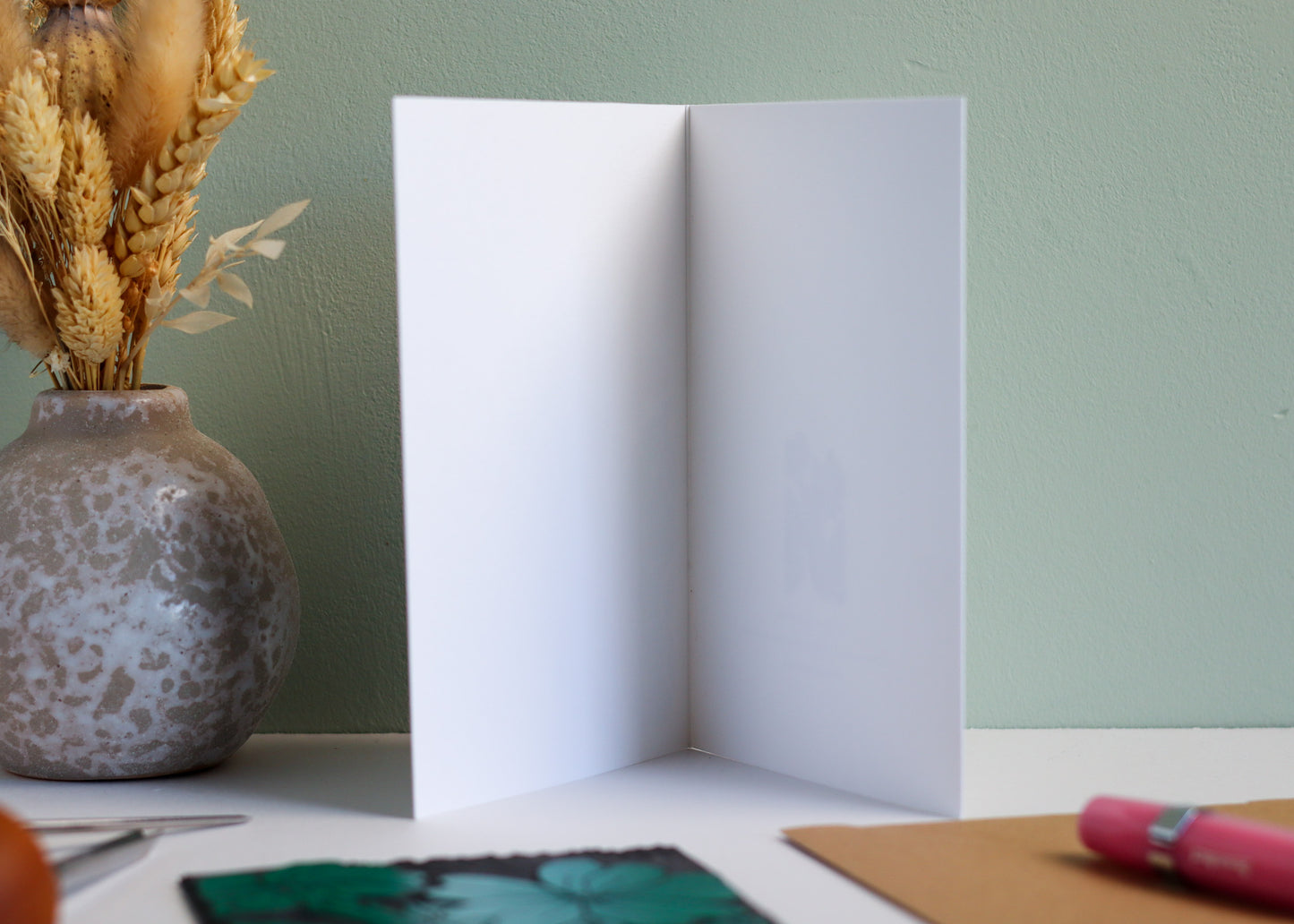 Primroses in Moonlight Luxury Cotton Card | Single Card & Envelope