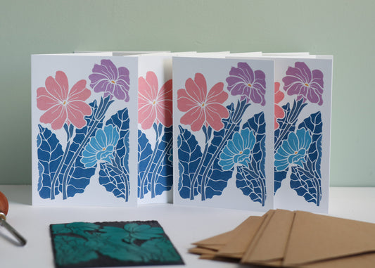 Primroses in the Moonlight | Set of 8 Notecards & Envelopes