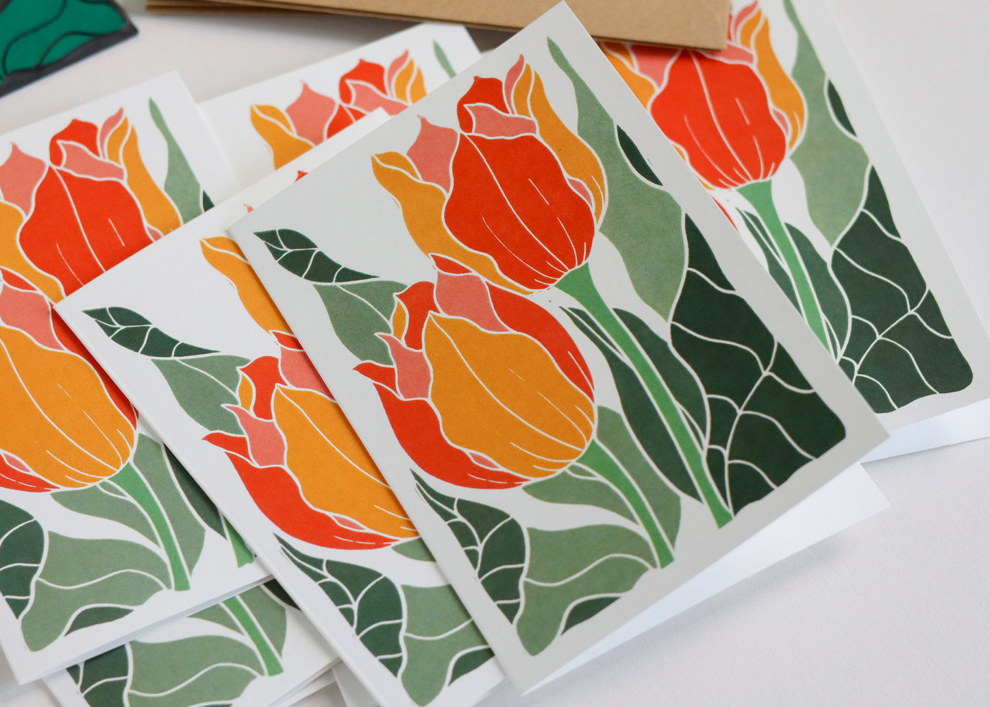 Sunset Tulips | Set of 8 Notecards & Envelopes