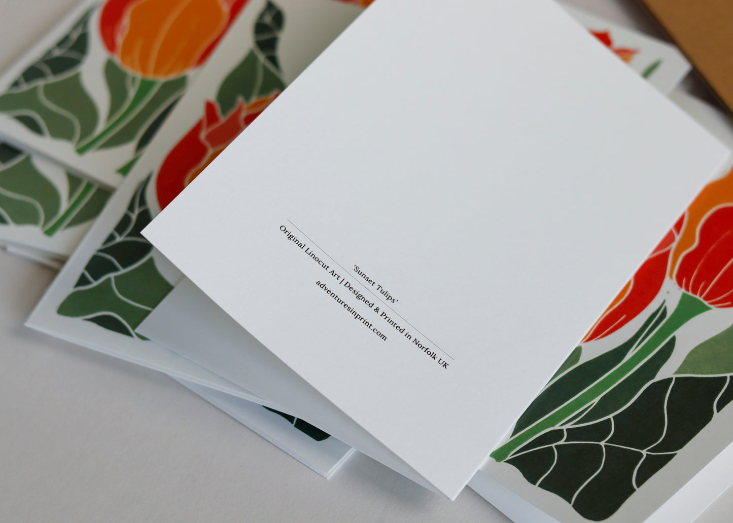 Sunset Tulips | Set of 8 Notecards & Envelopes