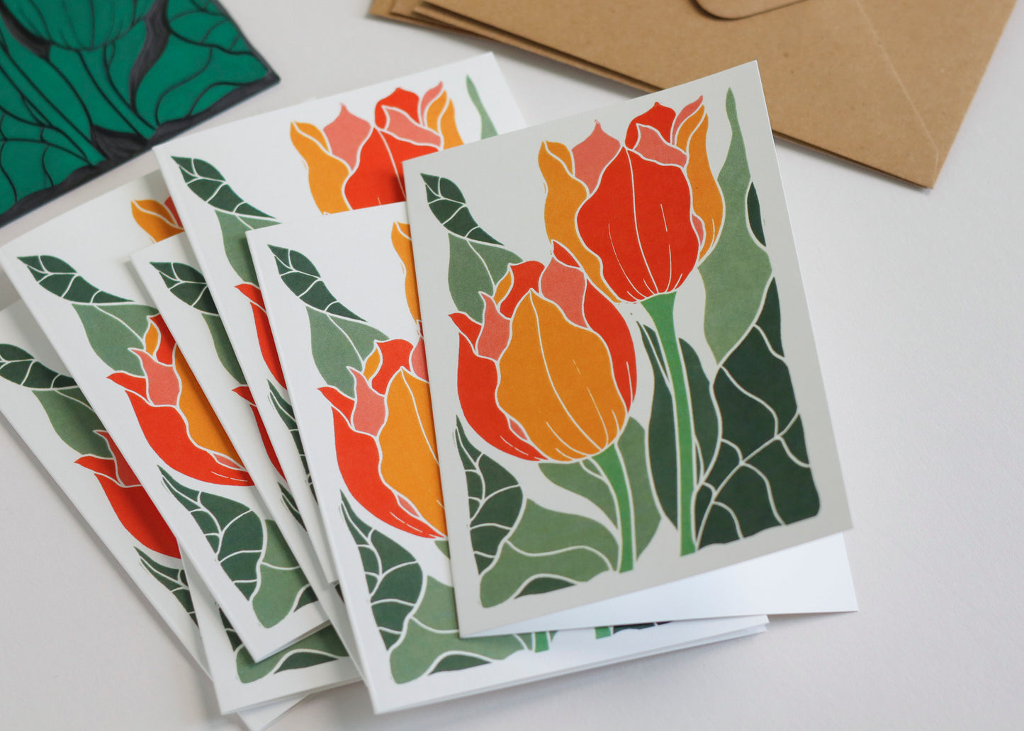 Sunset Tulips | Set of 8 Notecards & Envelopes