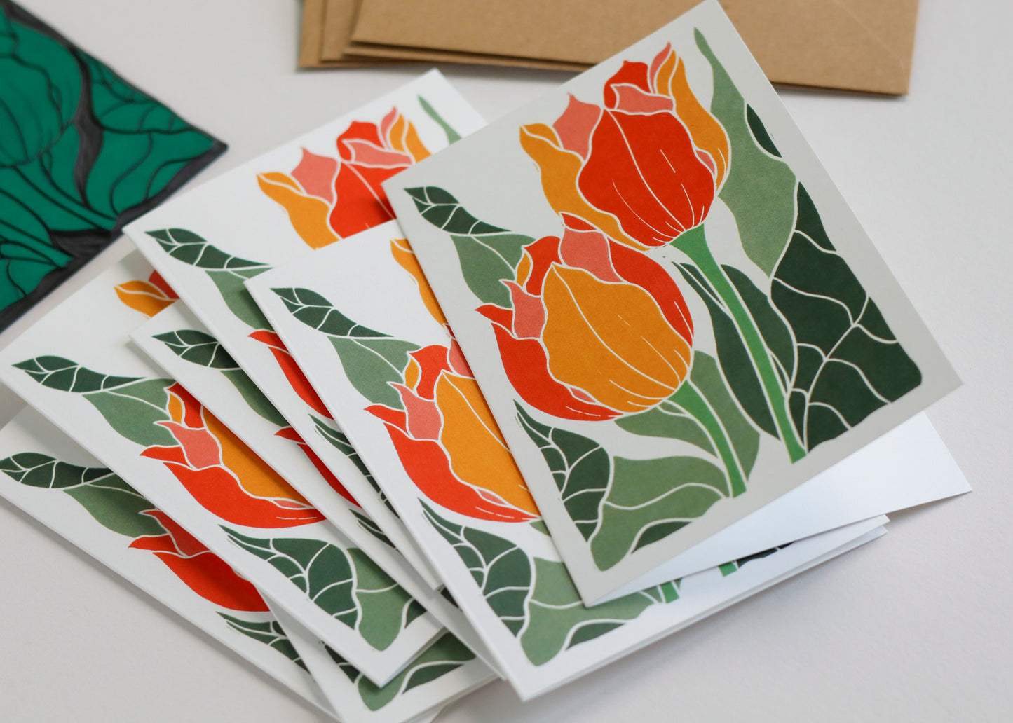 Sunset Tulips | Set of 8 Notecards & Envelopes