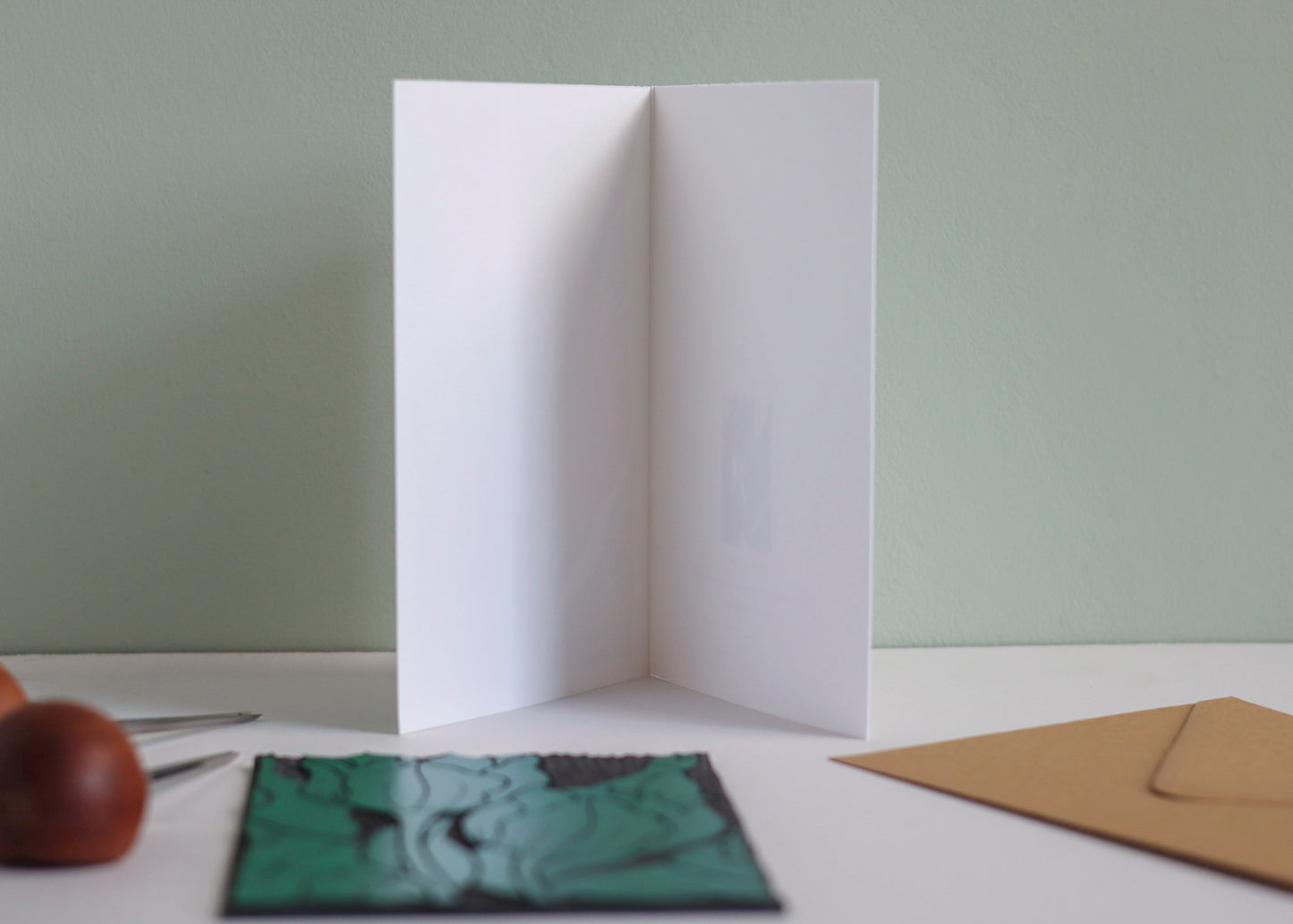 Sunset Tulips Luxury Cotton Card | Single Card & Envelope