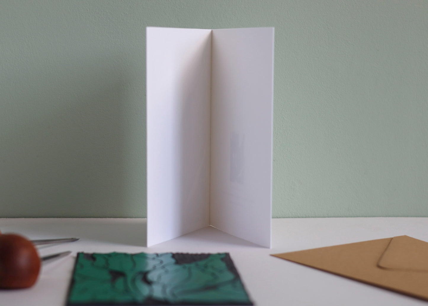 Tulips in the Border Luxury Cotton Card | Single Card & Envelope